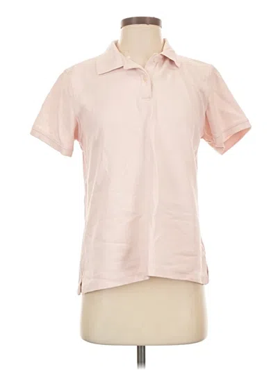 Pre-owned L.l.bean Short Sleeve Polo Shirt In Pink