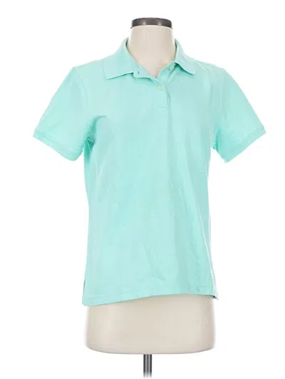 Pre-owned L.l.bean Short Sleeve Polo Shirt In Teal