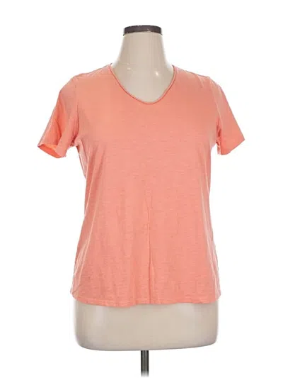 Pre-owned L.l.bean Short Sleeve T-shirt In Orange