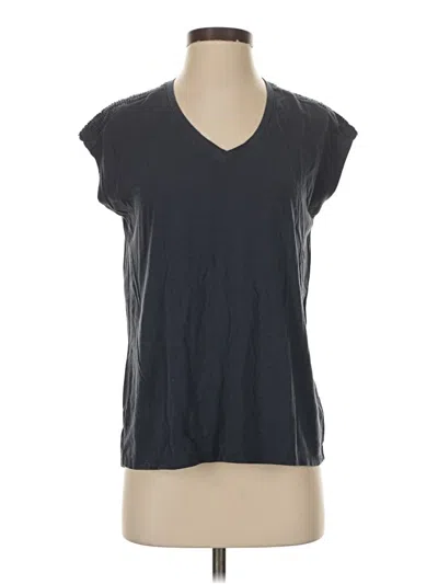 Pre-owned L.l.bean Short Sleeve Top Gray V-neck Tops