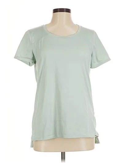 Pre-owned L.l.bean Short Sleeve Top Green Crew Neck Tops