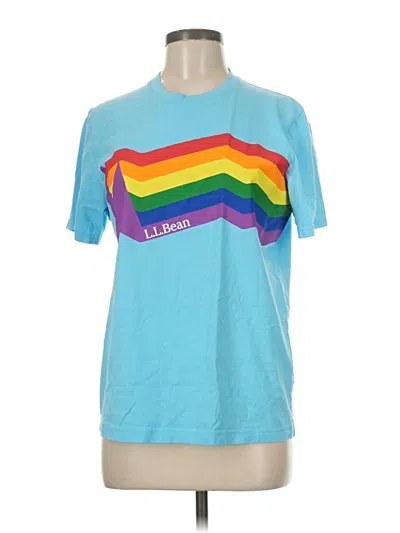 Pre-owned L.l.bean Short Sleeve T-shirt In Blue