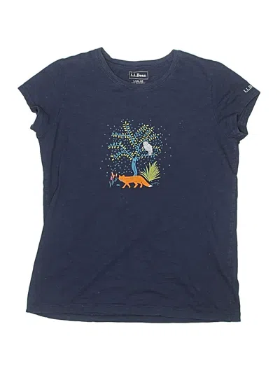 Pre-owned L.l.bean Kids' Short Sleeve T-shirt In Blue