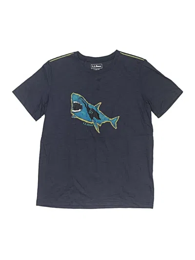 Pre-owned L.l.bean Kids' Short Sleeve T-shirt In Blue