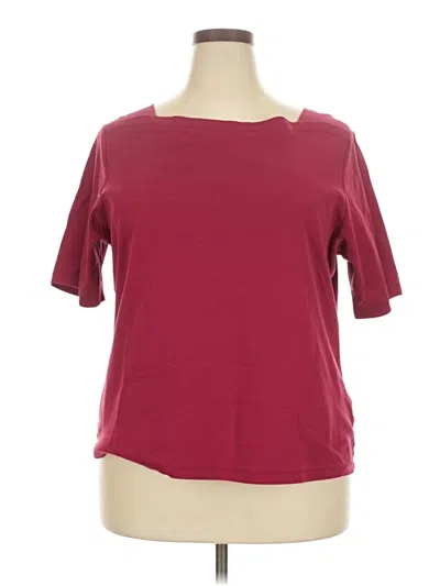 Pre-owned L.l.bean Short Sleeve T-shirt In Burgundy