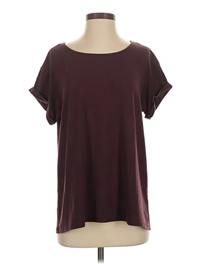 Pre-owned L.l.bean Short Sleeve T-shirt In Burgundy