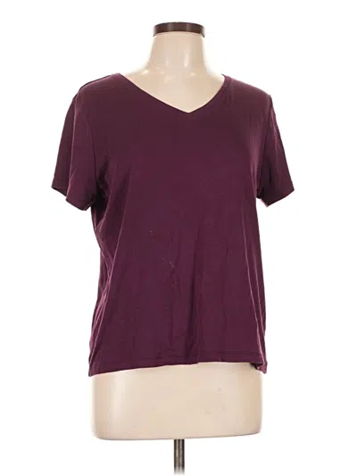 Pre-owned L.l.bean Short Sleeve T-shirt In Burgundy