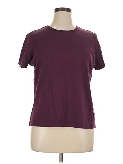 Pre-owned L.l.bean Short Sleeve T-shirt In Burgundy