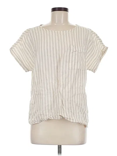 Pre-owned L.l.bean Short Sleeve T-shirt In Ivory