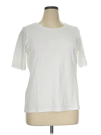 Pre-owned L.l.bean Short Sleeve T-shirt In Ivory