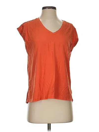 Pre-owned L.l.bean Short Sleeve T-shirt In Orange