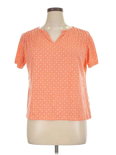 Pre-owned L.l.bean Short Sleeve T-shirt In Orange