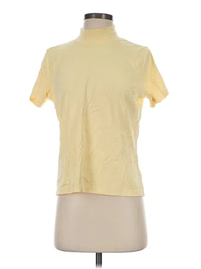 Pre-owned L.l.bean Short Sleeve Turtleneck In Yellow