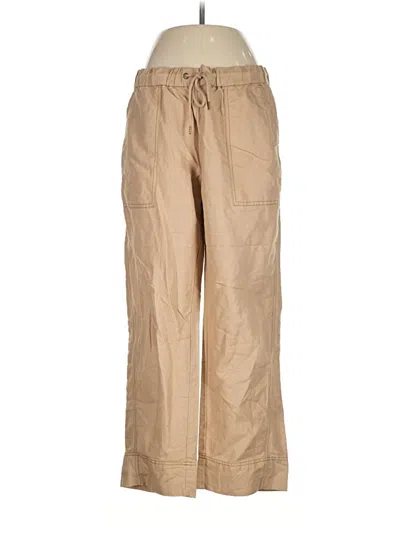 Pre-owned L.l.bean Signature Linen Pants In Tan