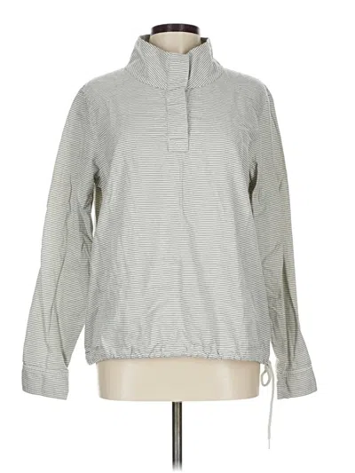 Pre-owned L.l.bean Signature Long Sleeve Blouse In Gray