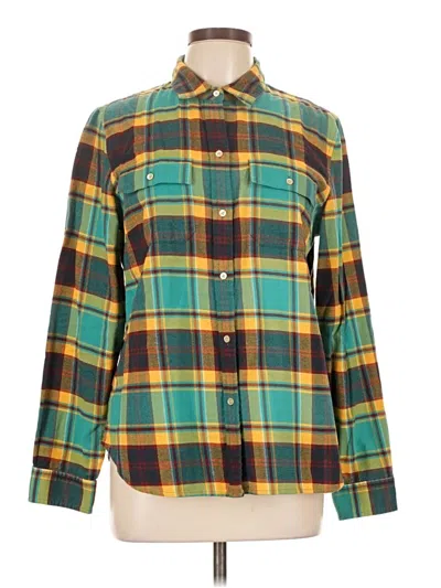 Pre-owned L.l.bean Signature Long Sleeve Button Down Shirt In Blue