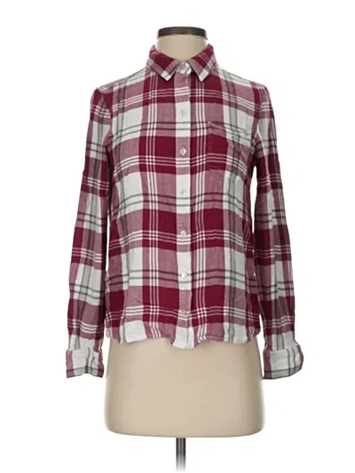 Pre-owned L.l.bean Signature Long Sleeve Button Down Shirt In Burgundy