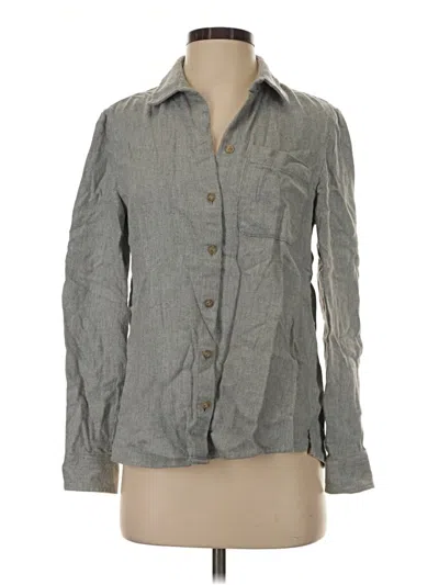 Pre-owned L.l.bean Signature Long Sleeve Button Down Shirt In Gray