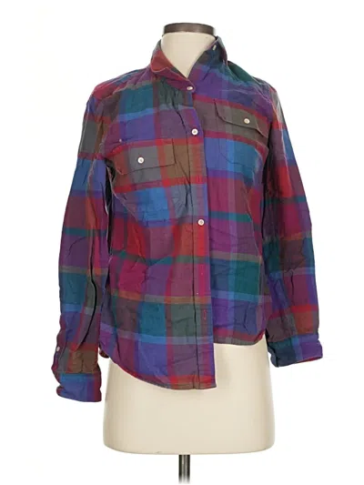 Pre-owned L.l.bean Signature Long Sleeve Button Down Shirt In Purple