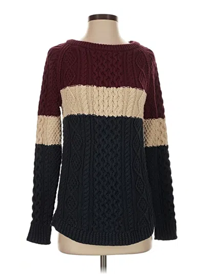 Pre-owned L.l.bean Signature Pullover Sweater In Burgundy