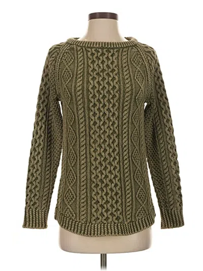 Pre-owned L.l.bean Signature Pullover Sweater In Green