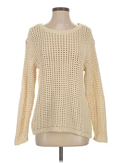 Pre-owned L.l.bean Signature Pullover Sweater In Ivory