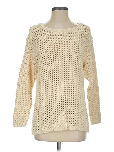 Pre-owned L.l.bean Signature Pullover Sweater In Ivory