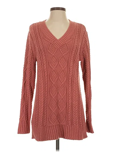 Pre-owned L.l.bean Signature Pullover Sweater In Pink