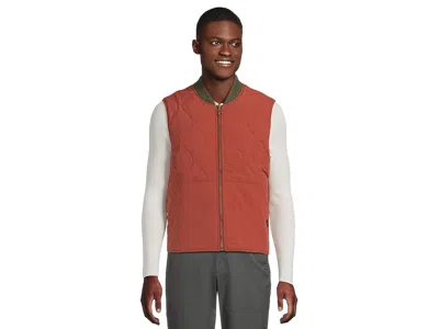 L.l.bean Signature Reversible Camp Vest Lined Regular In Red