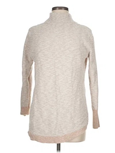 Pre-owned L.l.bean Signature Turtleneck Sweater In Tan