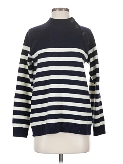 Pre-owned L.l.bean Signature Wool Pullover Sweater In Blue