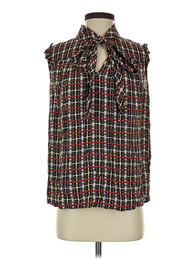 Pre-owned L.l.bean Sleeveless Blouse In Brown