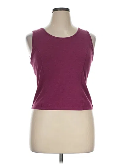 Pre-owned L.l.bean Sleeveless T-shirt In Burgundy