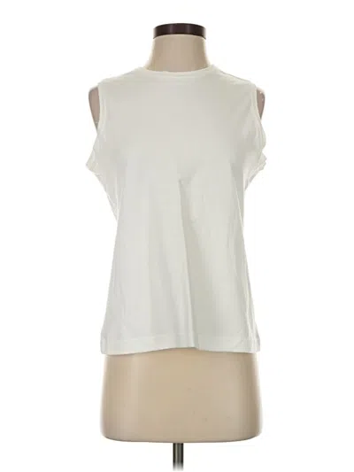 Pre-owned L.l.bean Sleeveless T-shirt In Ivory