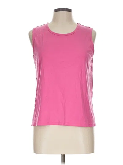 Pre-owned L.l.bean Sleeveless T-shirt In Pink