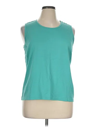 Pre-owned L.l.bean Sleeveless T-shirt In Teal