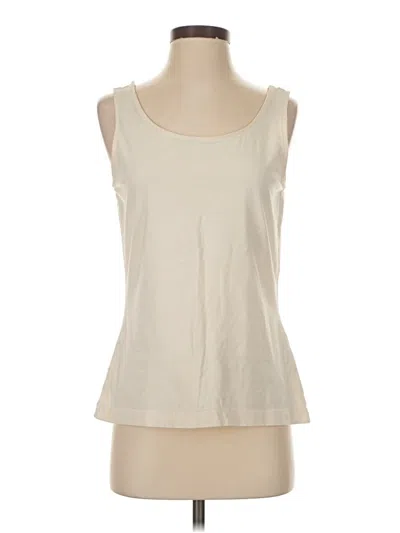 Pre-owned L.l.bean Sleeveless T-shirt In White