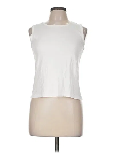 Pre-owned L.l.bean Sleeveless T-shirt In White