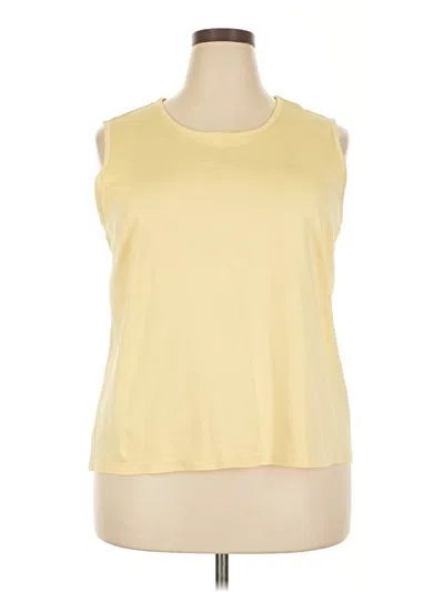 Pre-owned L.l.bean Sleeveless T-shirt In Yellow