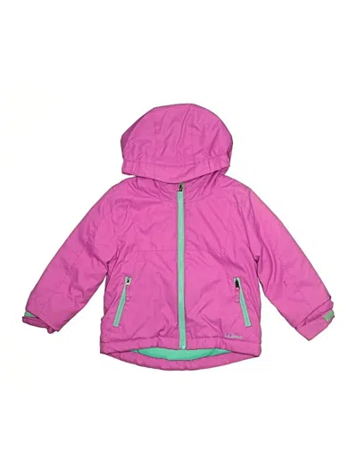 Pre-owned L.l.bean Kids' Snow Jacket In Pink