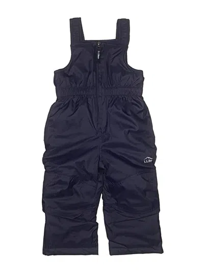 Pre-owned L.l.bean Kids' Snow Pants With Bib In Blue