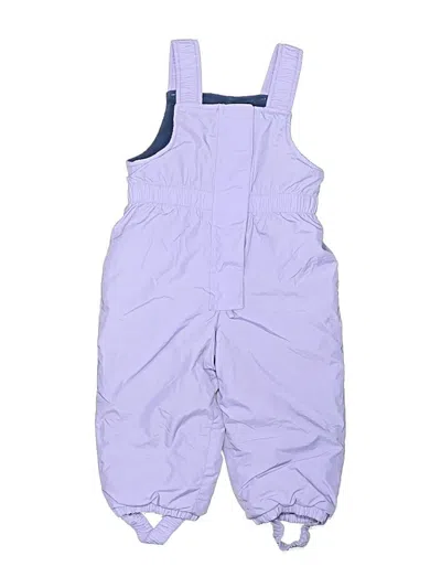 Pre-owned L.l.bean Kids' Snow Pants With Bib In Purple