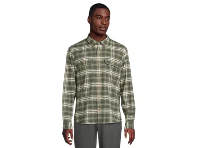 L.l.bean Stonecoast Hemp Shirt Long-sleeve Slightly Fitted Untucked Fit In Green