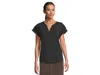 L.l.bean Streamside Tank Top Split-neck In Black