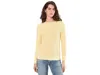 L.l.bean Sunwashed Waffle Pullover Sweater In Yellow