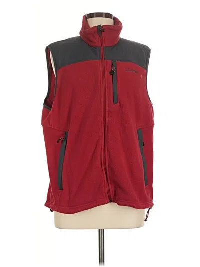 Pre-owned L.l.bean Sweater Vest In Red