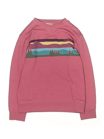Pre-owned L.l.bean Kids' Sweatshirt In Pink