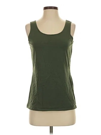 Pre-owned L.l.bean Tank Top Green Strapless Neckline Tops