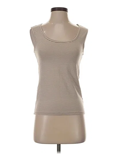 Pre-owned L.l.bean Tank Top Tan Strapless Neckline Tops