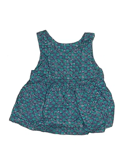 Pre-owned L.l.bean Babies' Tank Top Teal Square Neckline Tops